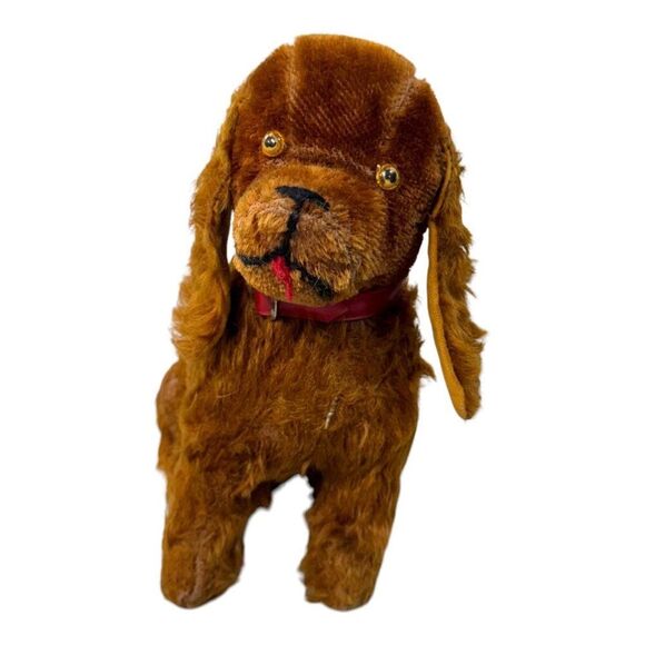 Antique Knickerbocker, "Animals Of Distinction", Mohair Cocker Spaniel 11" Rare